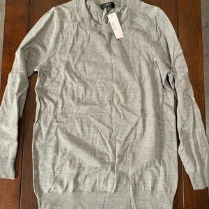J. Crew Light Gray Crewneck Sweater